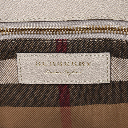 Burberry Soft Grain Calfskin Medium Buckle Tote Limestone 9 of 10