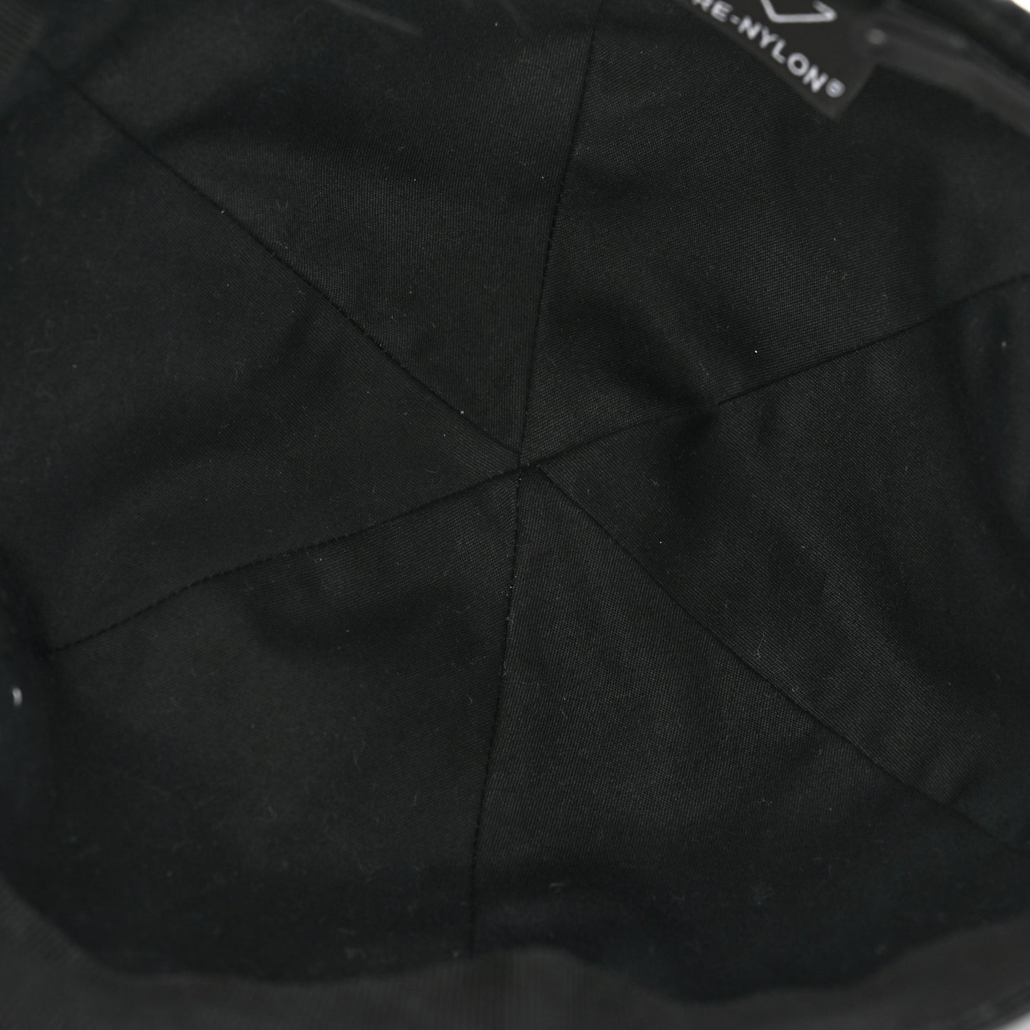 Tessuto Nylon Logo Baseball Cap M Black