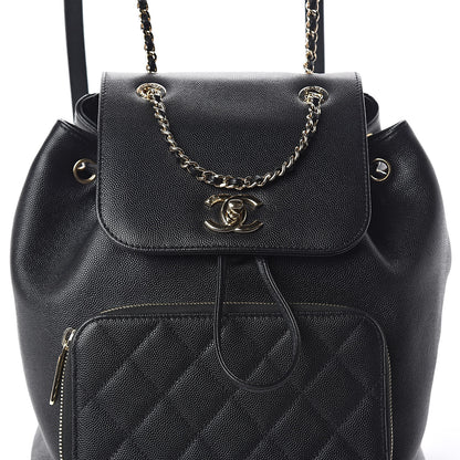 Chanel Caviar Quilted Business Affinity Backpack Black 8 of 10