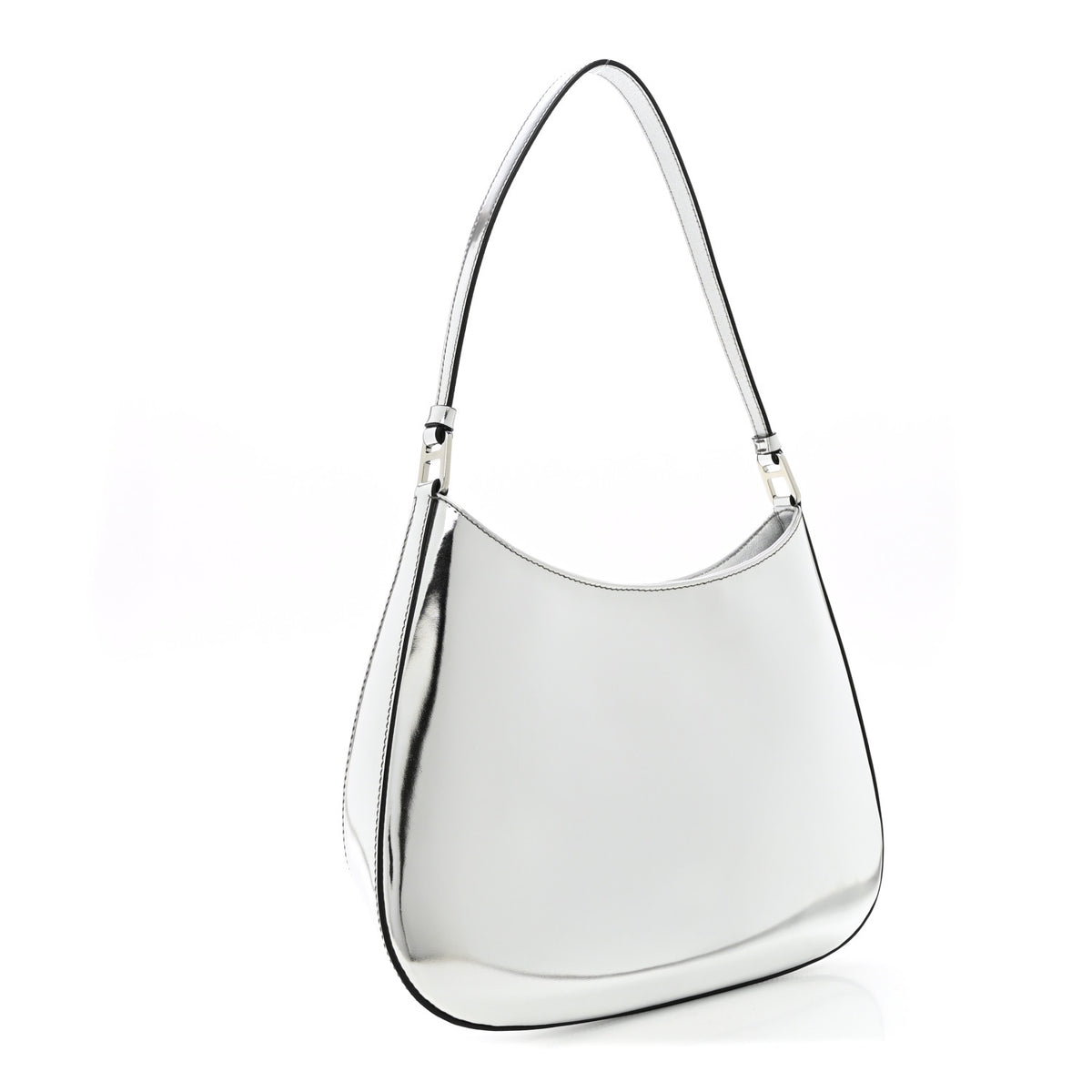 Prada Spazzolato Cleo Shoulder Bag Argento 3 of 11