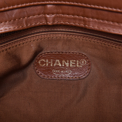 Chanel Lambskin CC Tote Brown 6 of 14