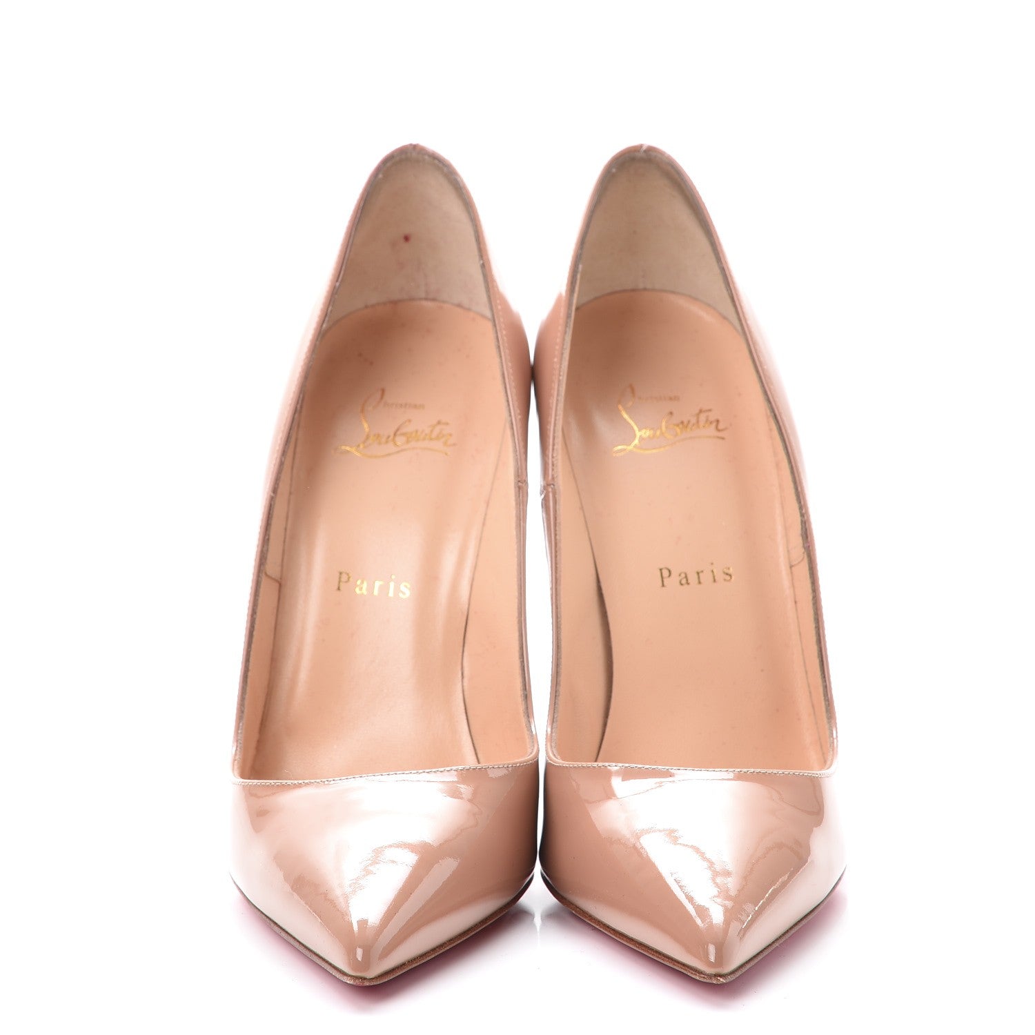 Christian Louboutin Patent So Kate 120 Pumps 40 Nude 2 of 8