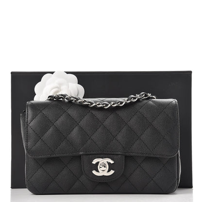 Chanel Caviar Quilted Mini Rectangular Flap Black 8 of 8