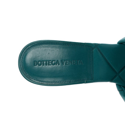 Bottega Veneta Nappa Quilted Rubber Lido Mule Sandals 39 39 Duck Green 7 of 11