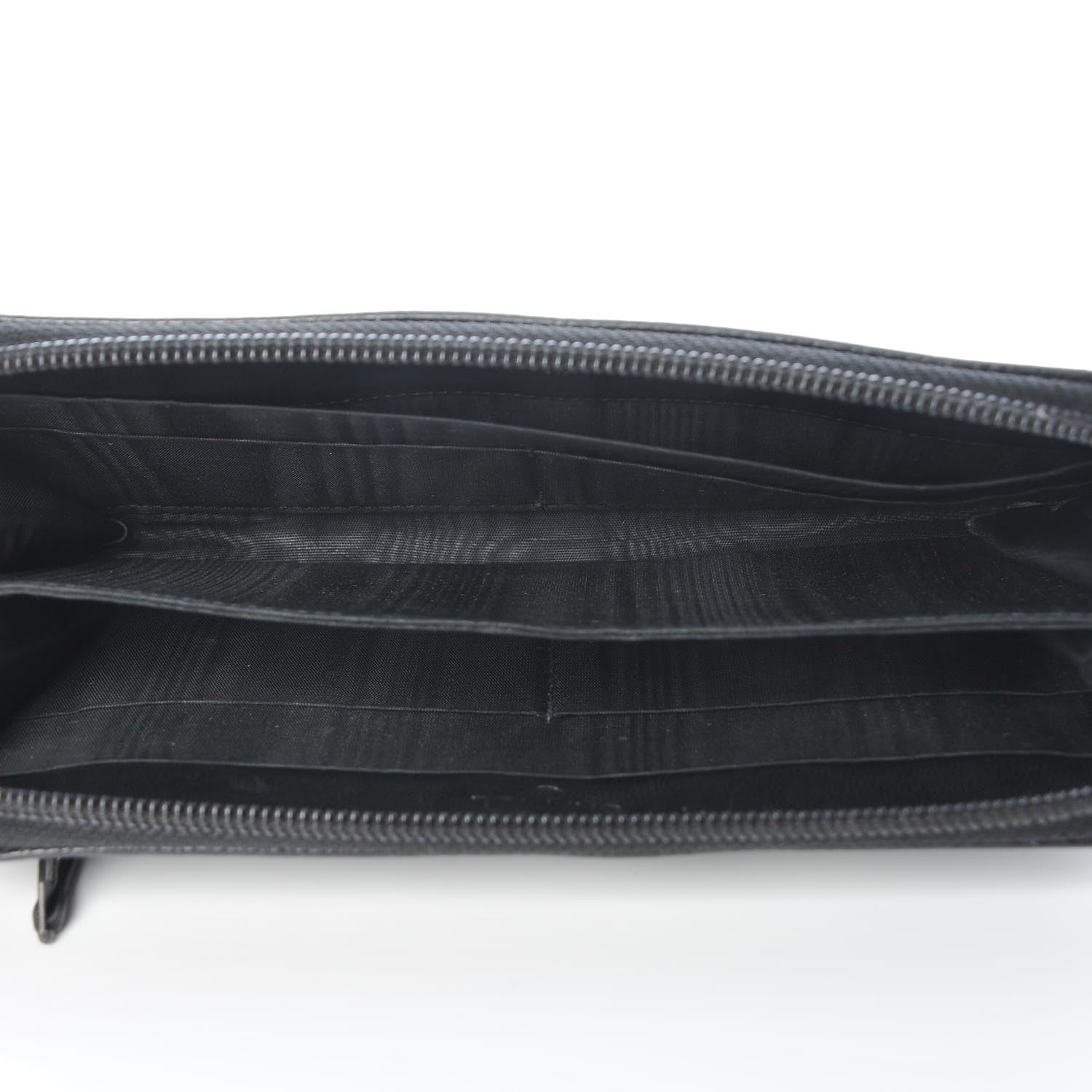 Chanel Caviar Timeless CC Zip Around Wallet Black 5 of 10