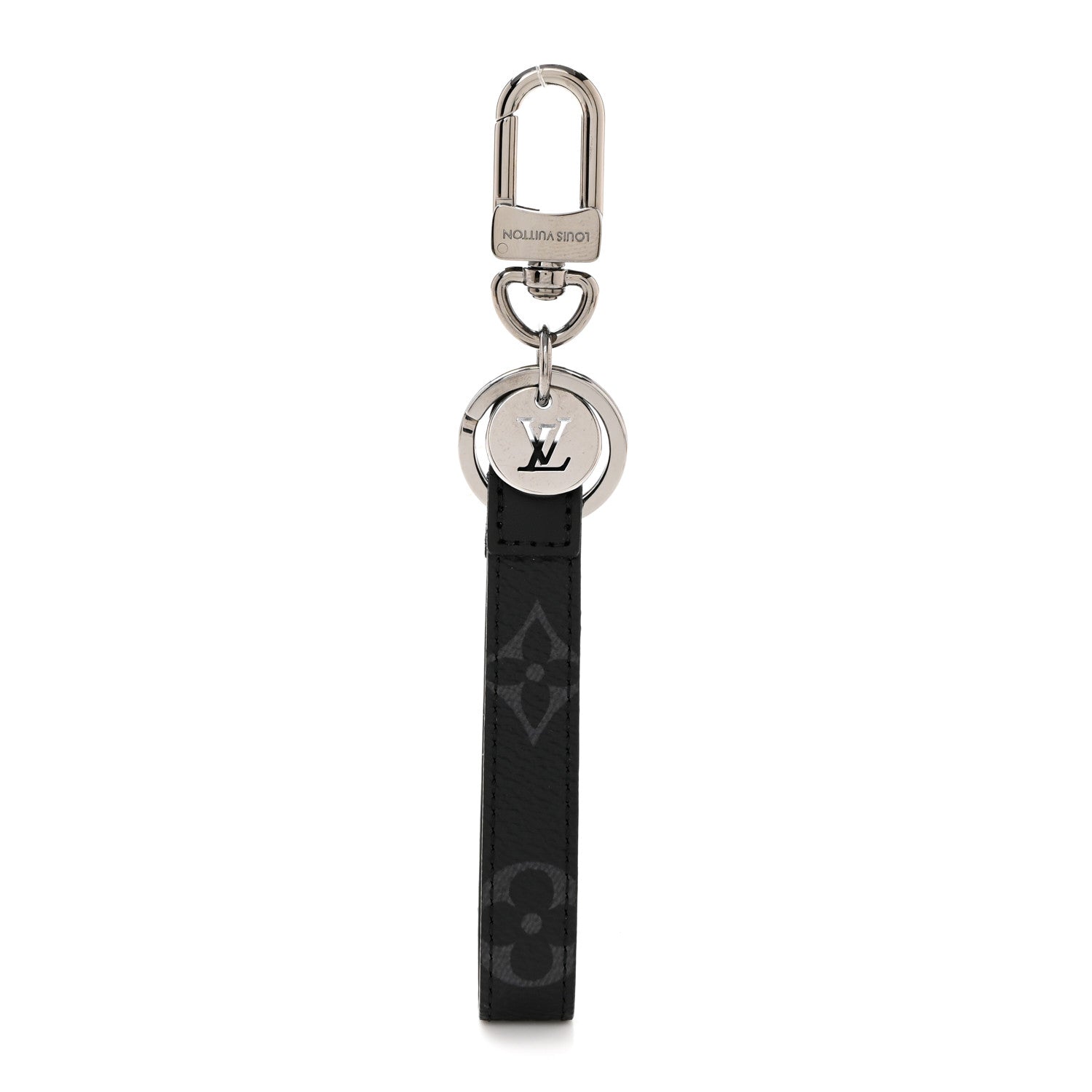 Louis Vuitton Monogram Eclipse Dragonne Bag Charm Key Holder 1 of 5