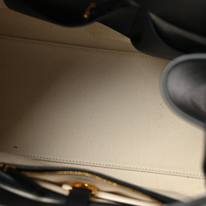 The Row Polished Saddle Calfskin Soft Margaux 12 Black 5 of 9