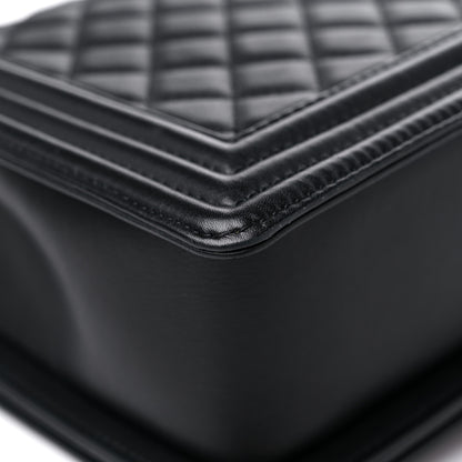 Chanel Calfskin Quilted New Medium Boy Flap Black 9 of 12