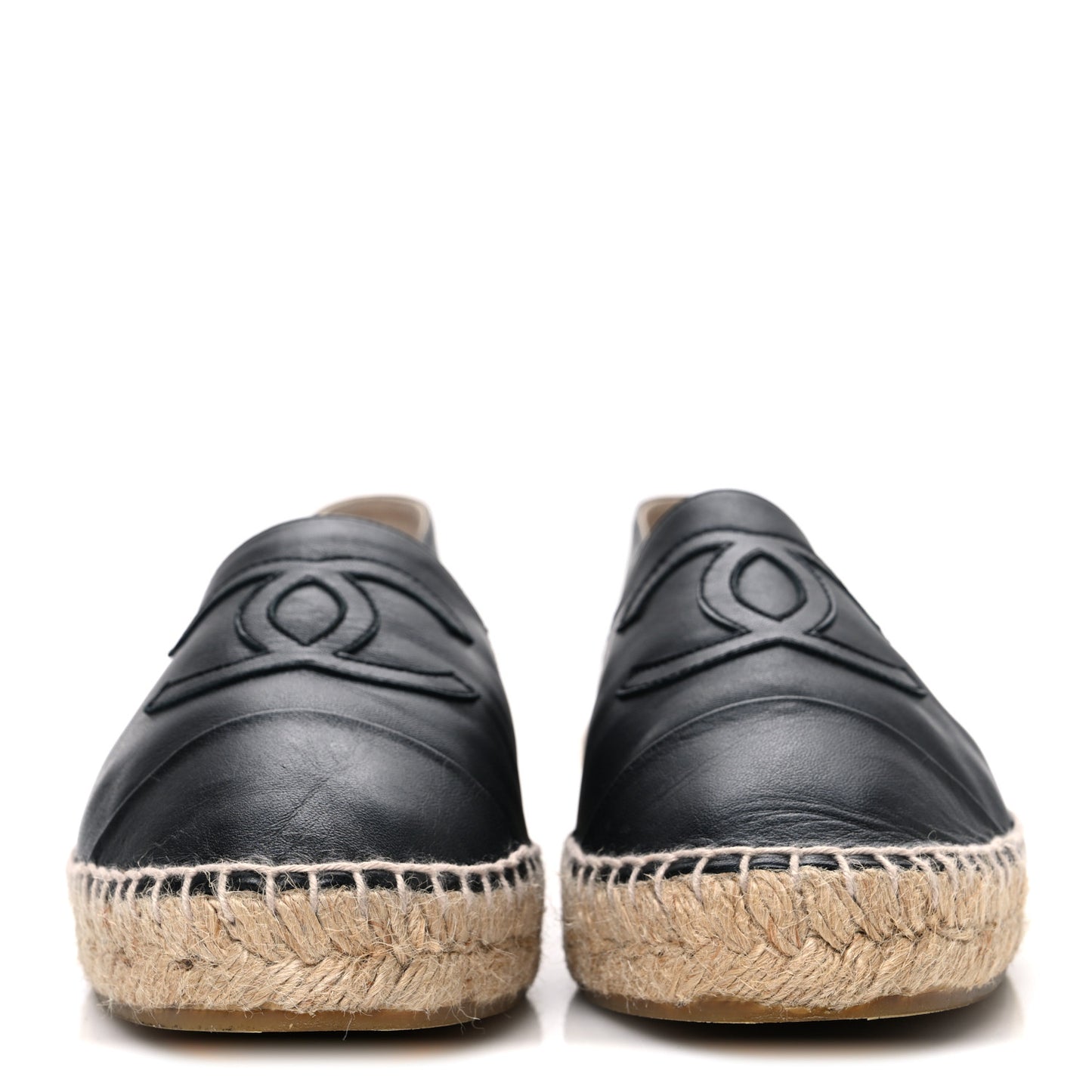 Lambskin CC Espadrilles 40 Black