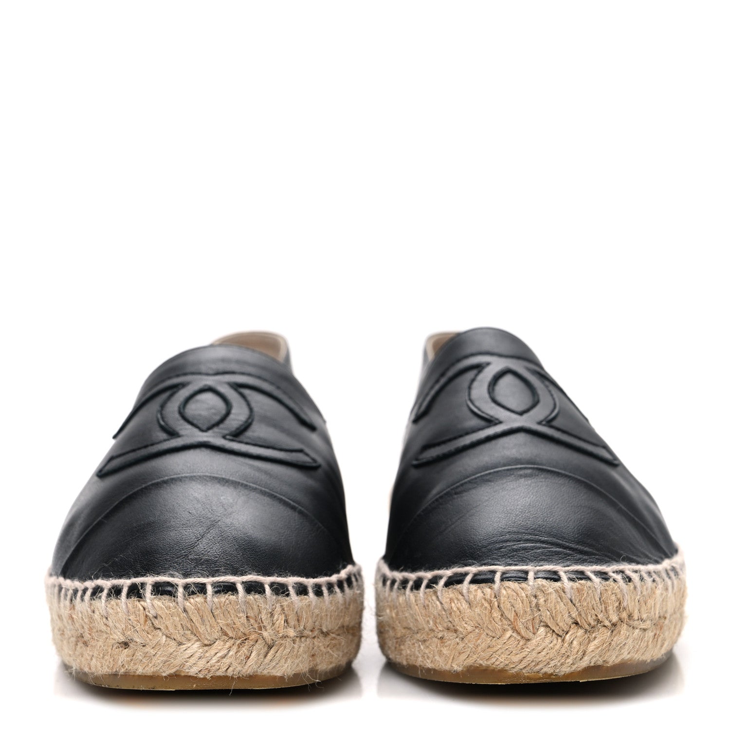 Chanel Lambskin CC Espadrilles 40 Black 3 of 11
