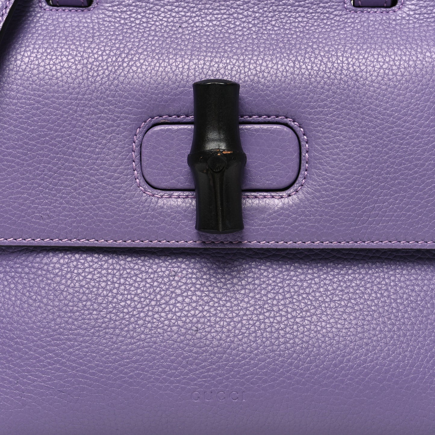 Cellarius Calfskin Small Bamboo Daily Top Handle Bag Purple