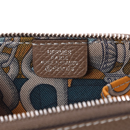 Hermes Epsom Silk'in Coin Purse Etoupe 5 of 5