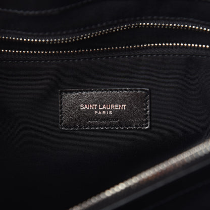 Saint Laurent Calfskin Y Quilted Monogram Large Loulou Chain Satchel Black 6 of 11