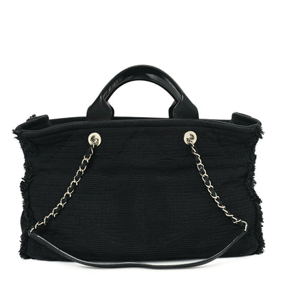 Chanel Canvas Large Double Face Shopping Tote Black 1 of 13