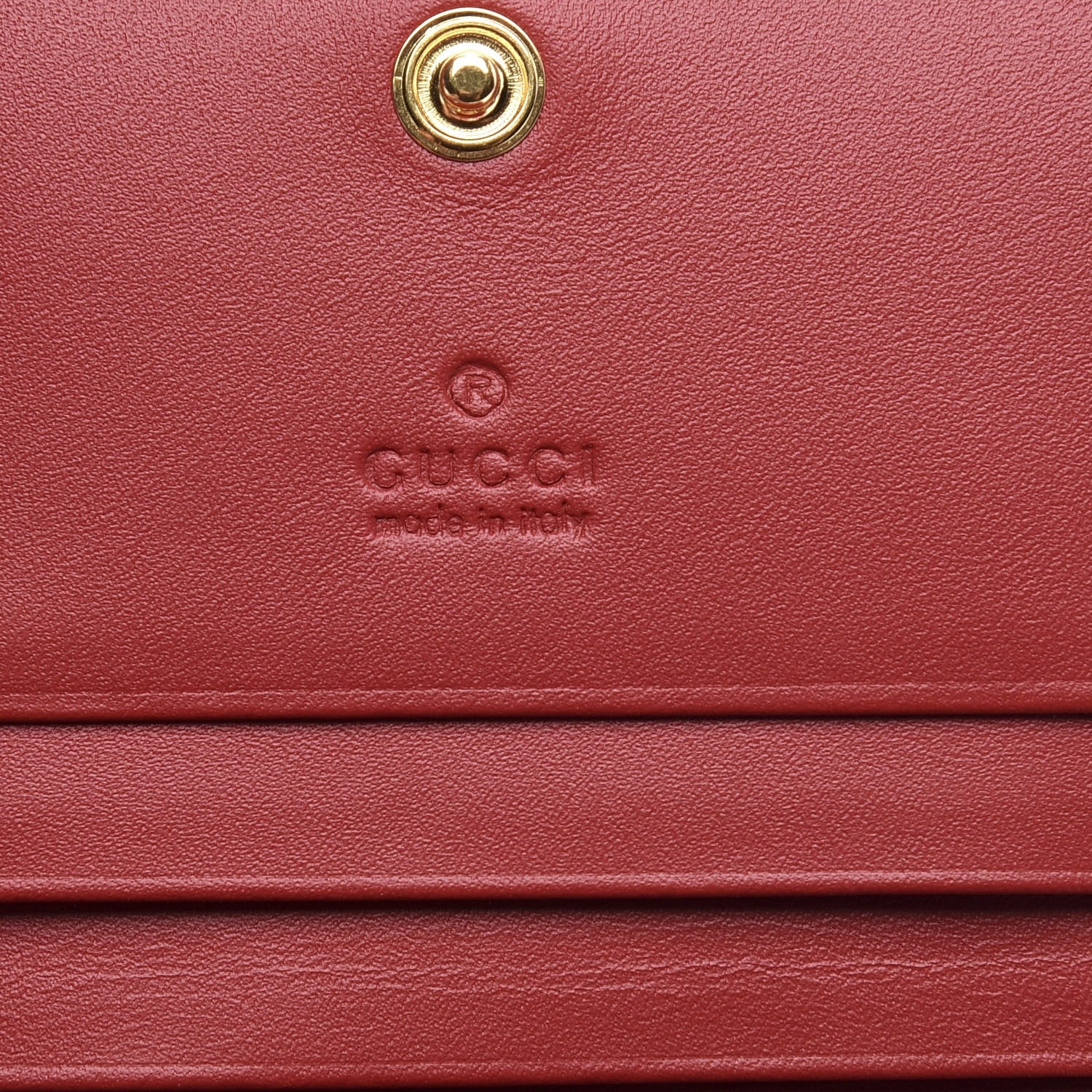 Gucci GG Supreme Monogram Bosco Patch Card Case Wallet Beige Malva Hibiscus Red 6 of 10