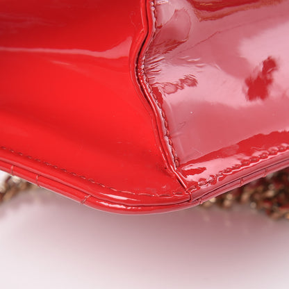 Christian Dior Patent Cannage Miss Dior Promenade Pouch Red 11 of 22