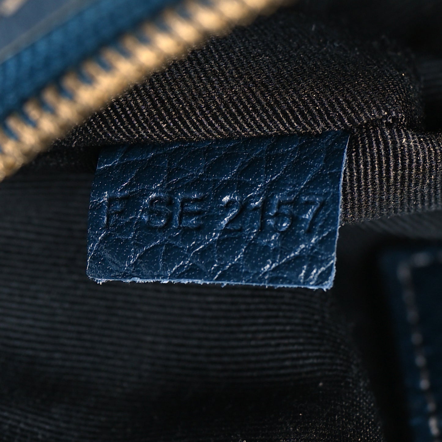 Calfskin Shutter Camera Crossbody Bag Blue