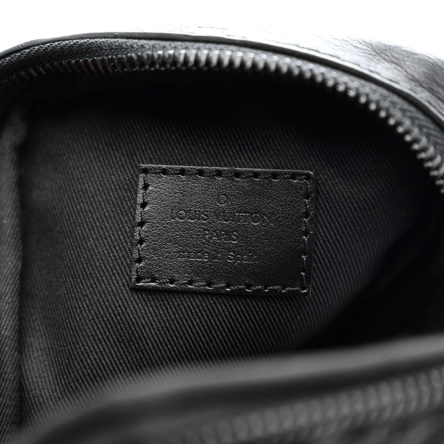 Calfskin Monogram Shadow Double Phone Pouch NM Black