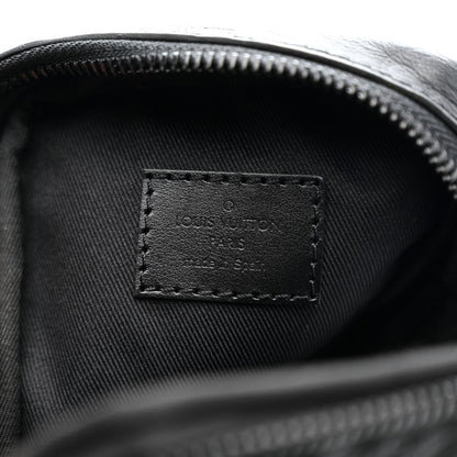 Louis Vuitton Calfskin Monogram Shadow Double Phone Pouch NM Black 6 of 9