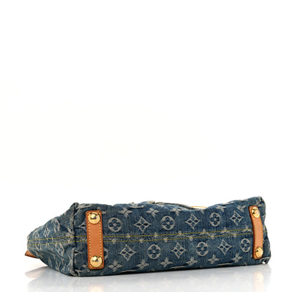 Louis Vuitton Monogram Denim Baggy PM Blue 4 of 11