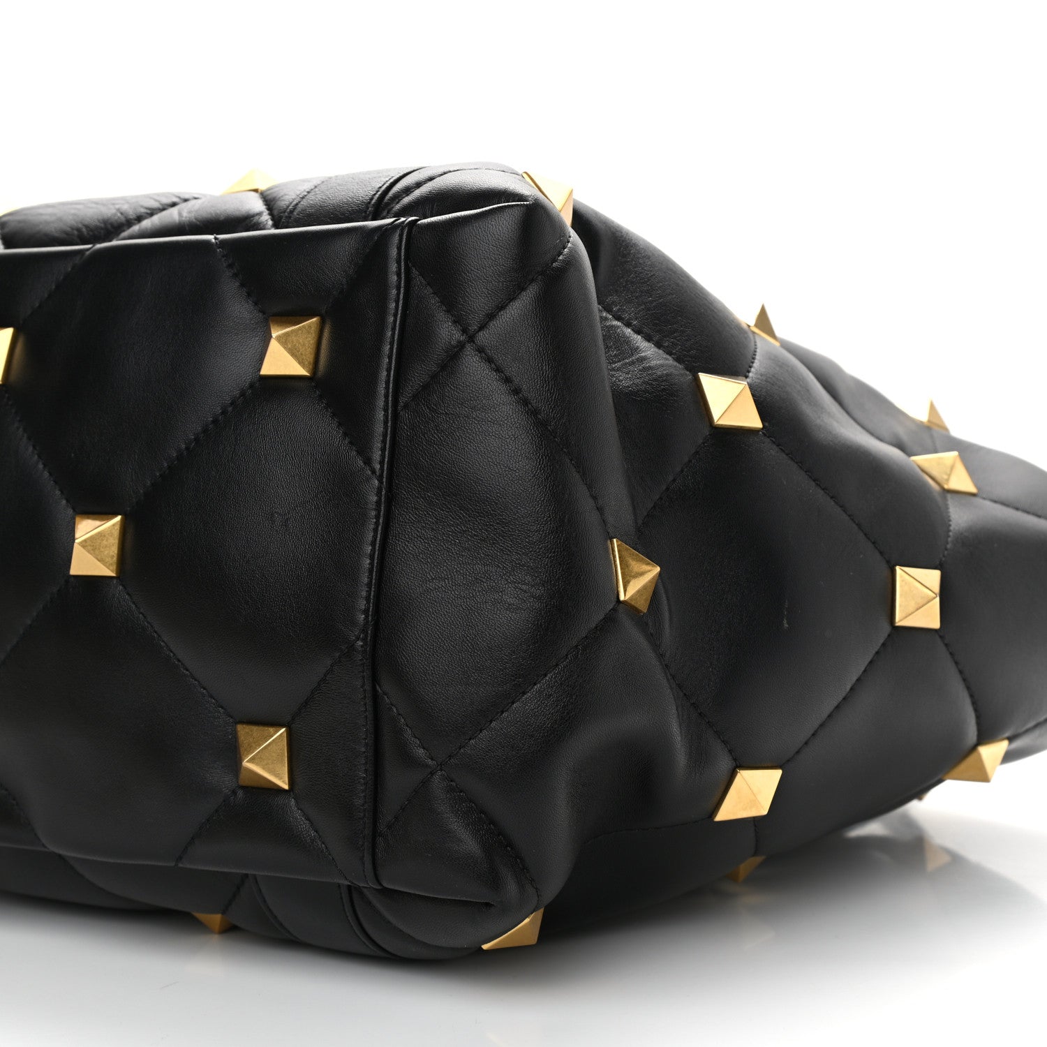 Valentino Garavani Nappa Medium Roman Stud Tote Black 9 of 10