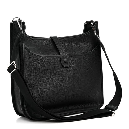 Hermes Taurillon Clemence Evelyne III GM Black 3 of 10