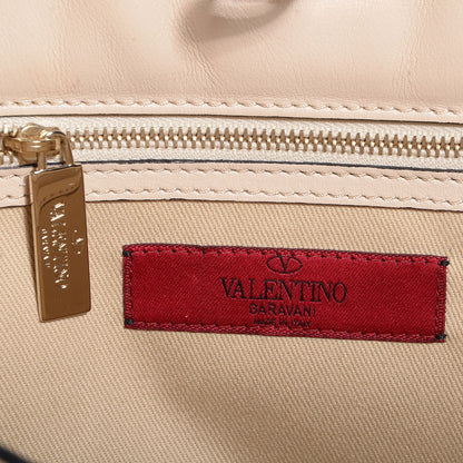 Valentino Garavani Vitello Rockstud Shoulder Satchel Ivory 5 of 9