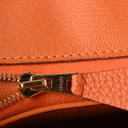 Hermes Togo Birkin 25 Orange 10 of 30