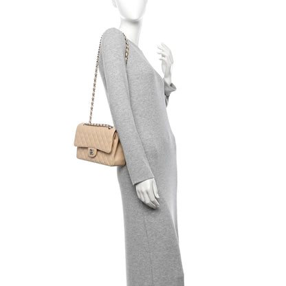 Chanel Caviar Quilted Medium Double Flap Beige Clair 2 of 11