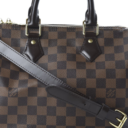Louis Vuitton Damier Ebene Speedy Bandouliere 25 10 of 10