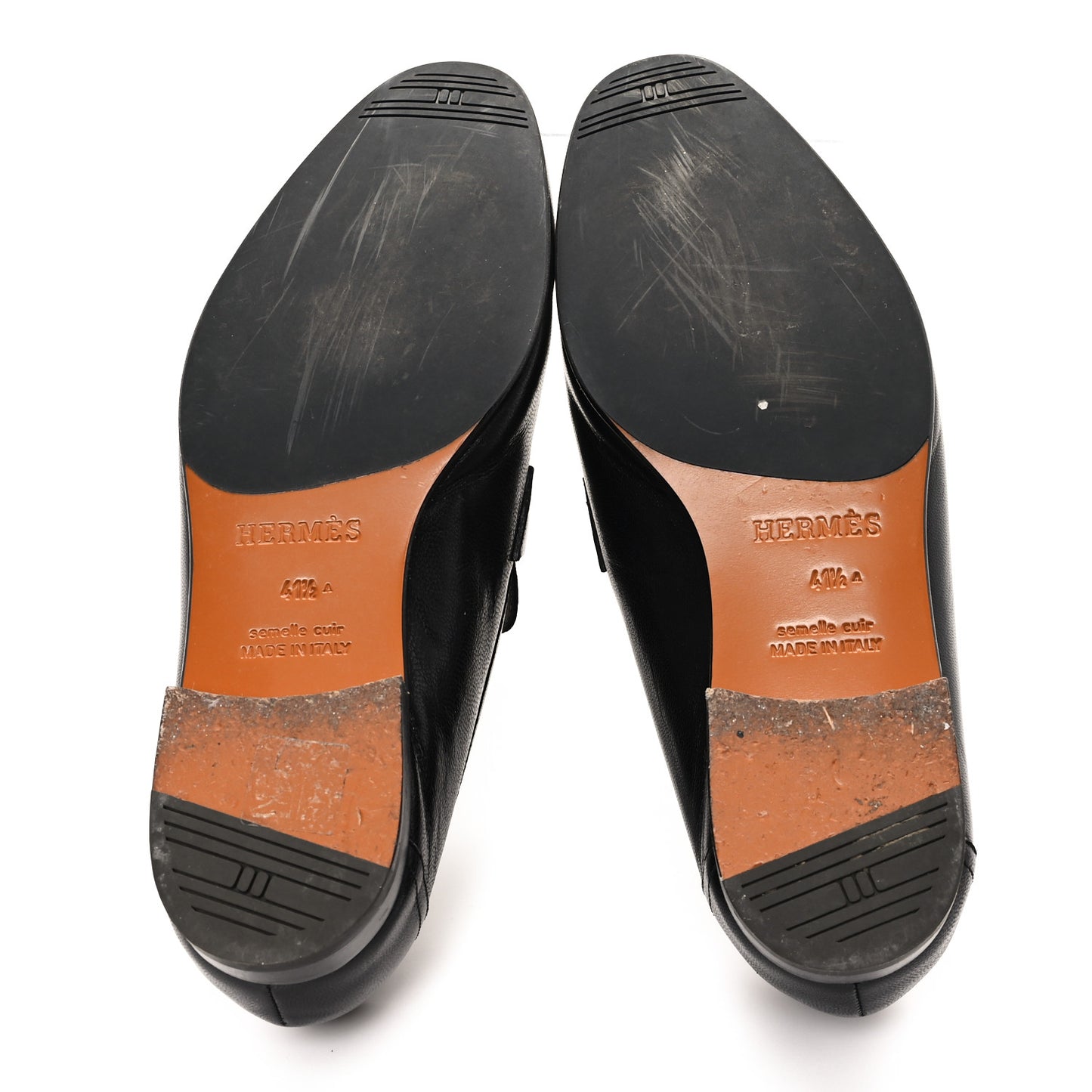 Goatskin Mens Paris Loafers 41.5 Black