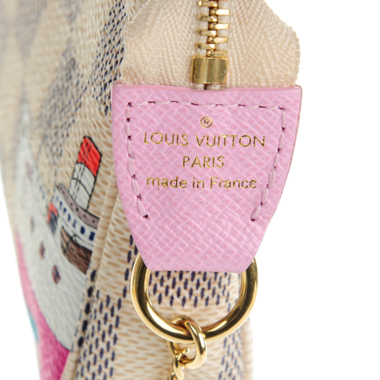 Louis Vuitton Damier Azur 2016 Christmas Animation Mini Pochette Accessories 6 of 7