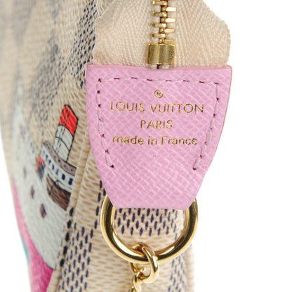 Louis Vuitton Damier Azur 2016 Christmas Animation Mini Pochette Accessories 6 of 7