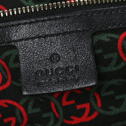 Gucci Calfskin Large Britt Shoulder Bag Black 5 of 9
