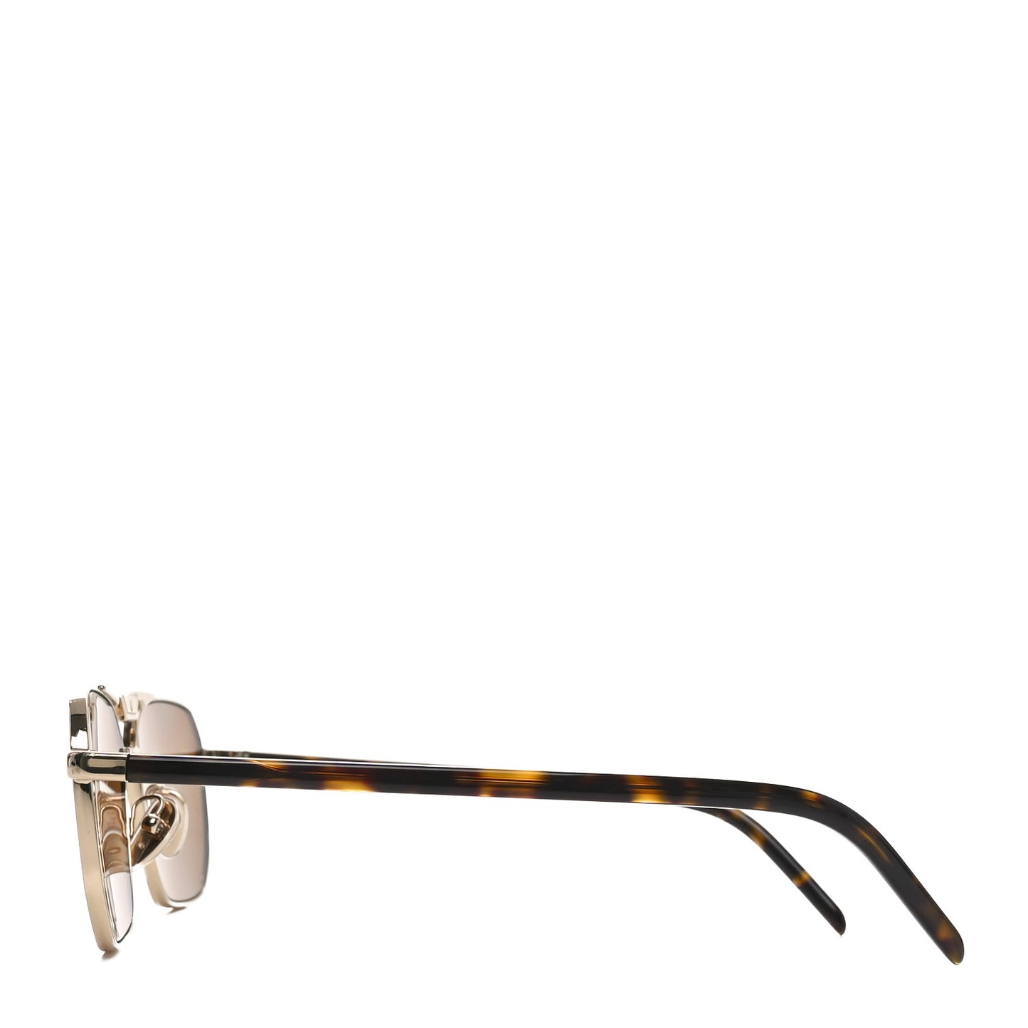 Metal Logo Sunglasses SPR 58Y Gold Tortoise