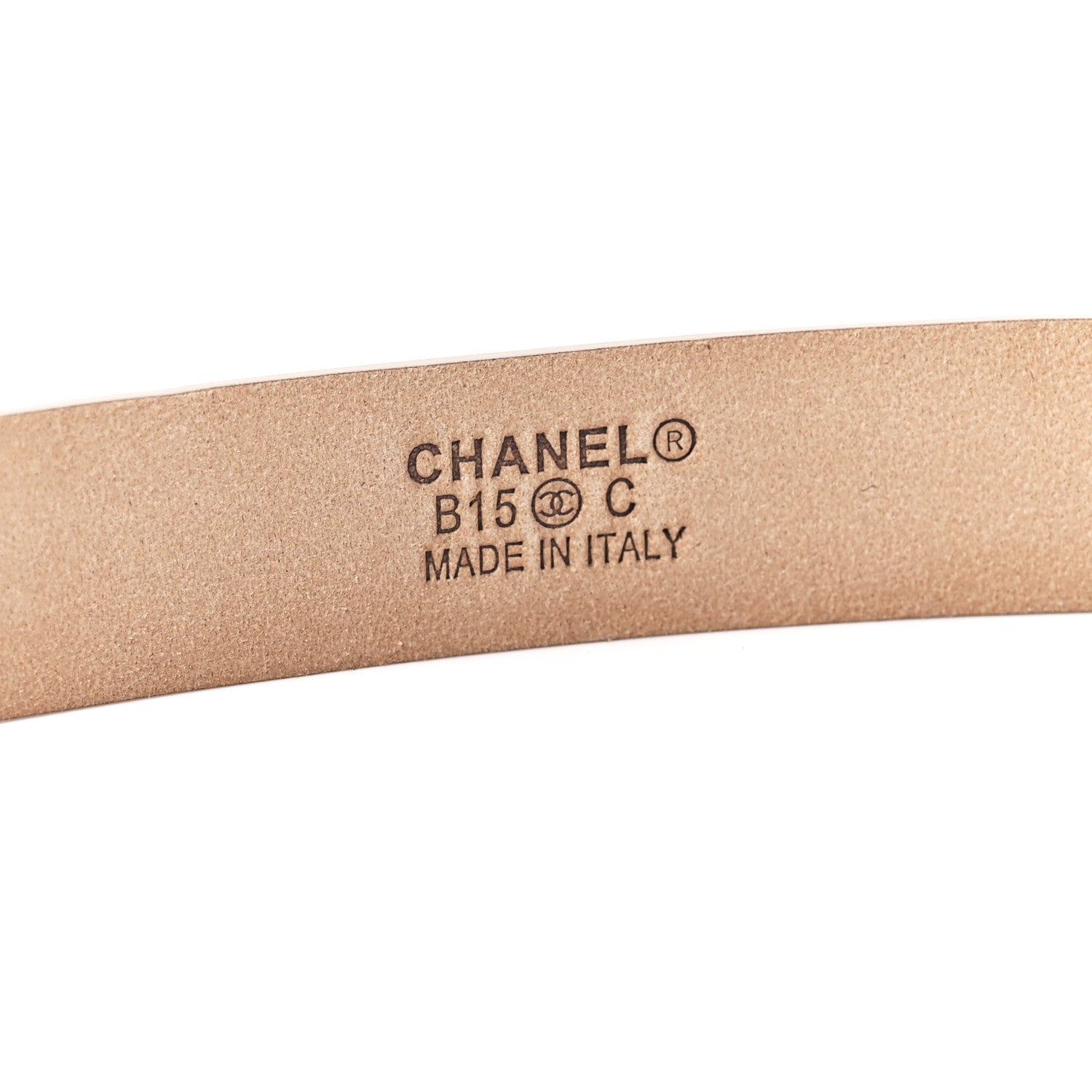Chanel Metallic Lambskin CC Logo Skinny Belt 85 34 Gold 4 of 6