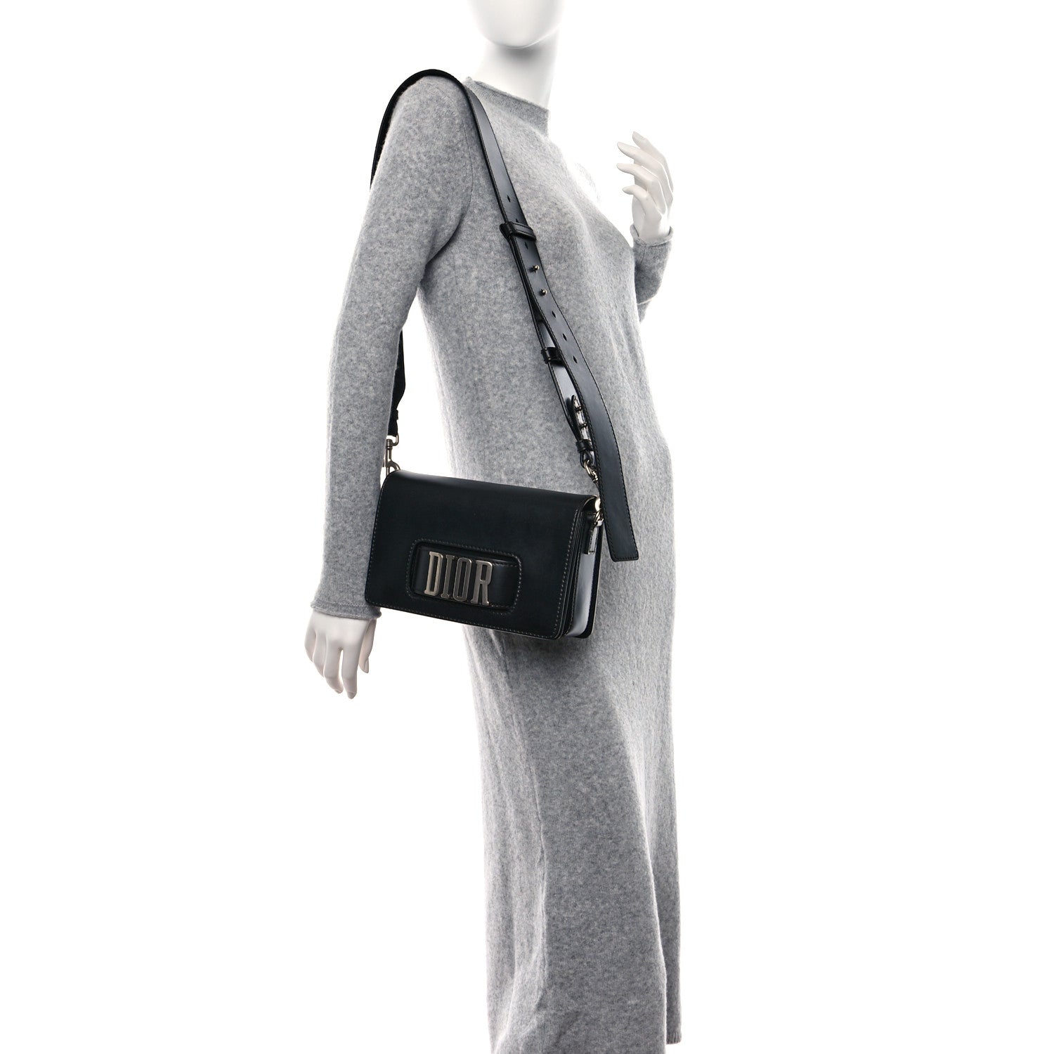 Christian Dior Smooth Calfskin Dio(r)evolution Flap Bag Black 2 of 13