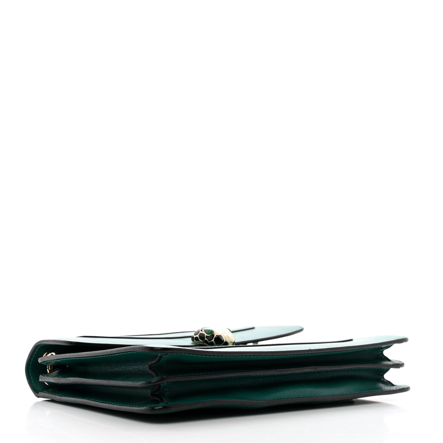 Calfskin Serpenti Forever Shoulder Bag Emerald Green