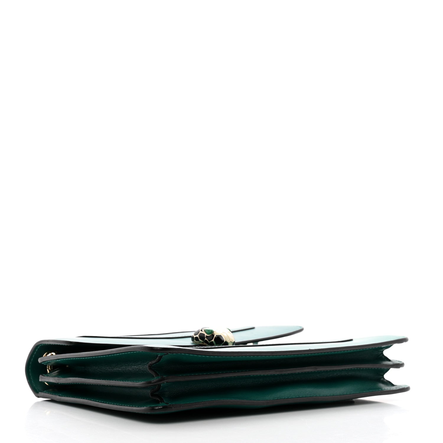 Bulgari Calfskin Serpenti Forever Shoulder Bag Emerald Green 4 of 12