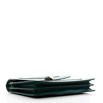 Bulgari Calfskin Serpenti Forever Shoulder Bag Emerald Green 4 of 12