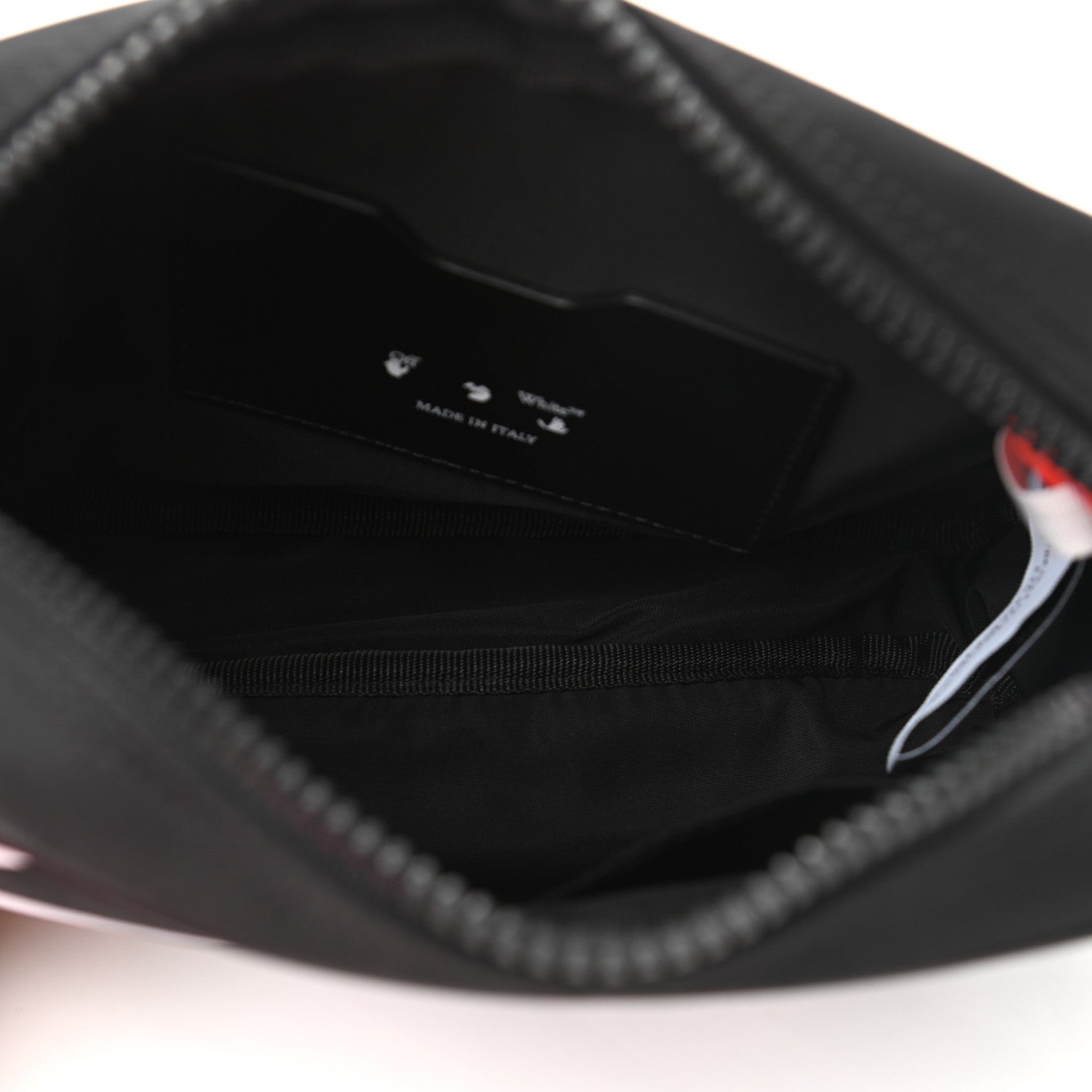 Off-White Nylon Diag Striped Crossbody Bag Black White 5 of 10