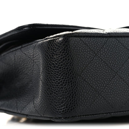 Chanel Caviar Quilted Medium Double Flap Black 9 of 10