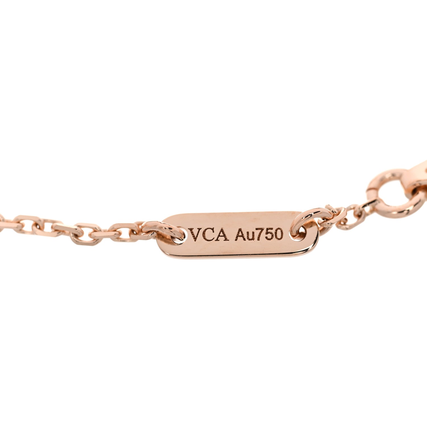 Van Cleef & Arpels 18K Rose Gold Carnelian Sweet Alhambra Bracelet 4 of 5