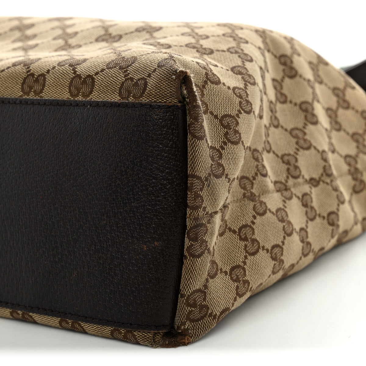 Gucci GG Monogram Large Web Handle Vertical Tote Dark Brown 18 of 27
