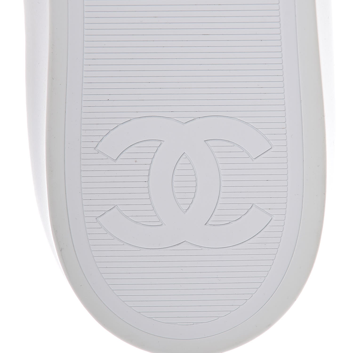 Chanel Embroidered Calfskin Womens CC Sneakers 41 White Fluo Pink 7 of 10