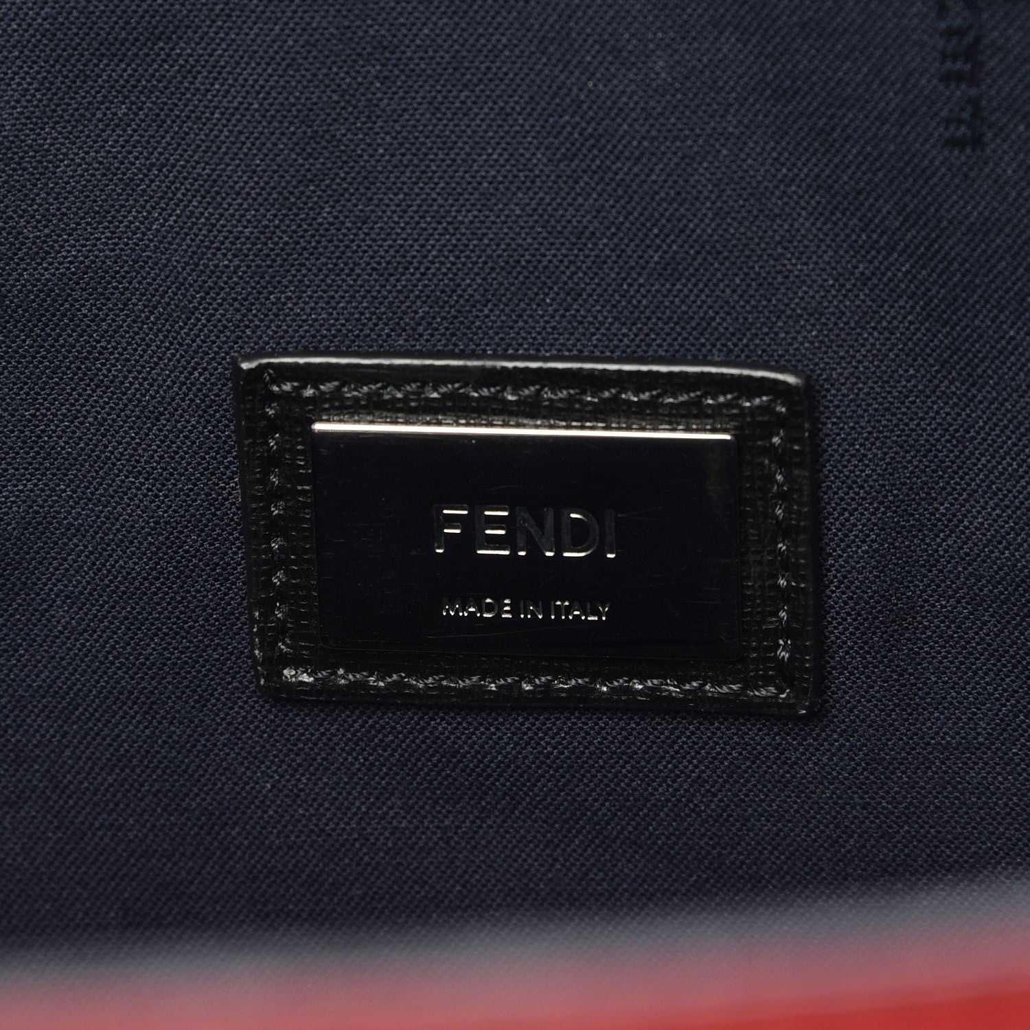 Fendi Vitello Elite Cuoio Monster Buggies Medium Roll Tote Mattone Black Multicolor Lavagna 6 of 11