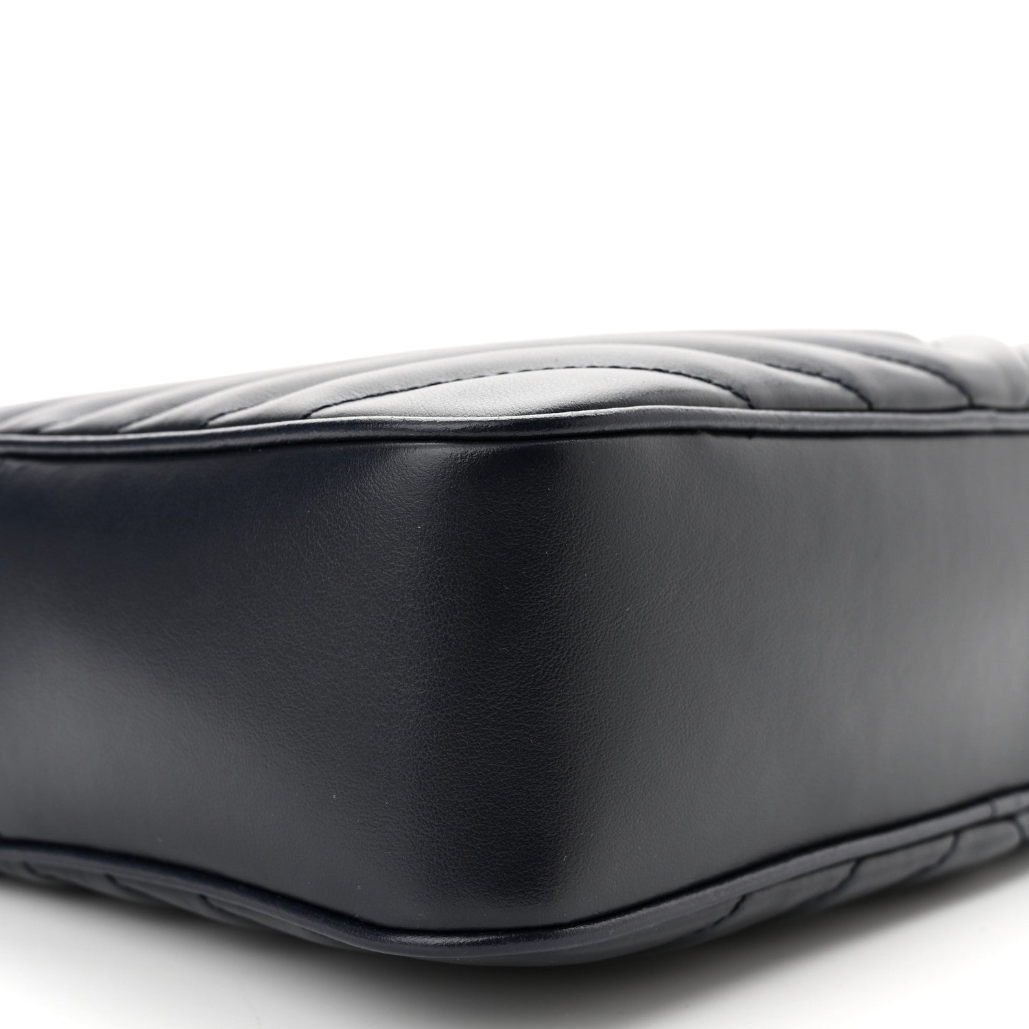Saint Laurent Calfskin Matelasse Monogram Lou Camera Bag Navy 9 of 10