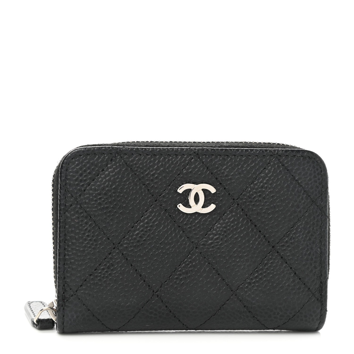 Chanel Caviar Quilted Classic Zipped Coin Purse Black 1 of 8