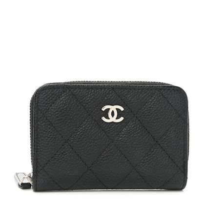 Chanel Caviar Quilted Classic Zipped Coin Purse Black 1 of 8