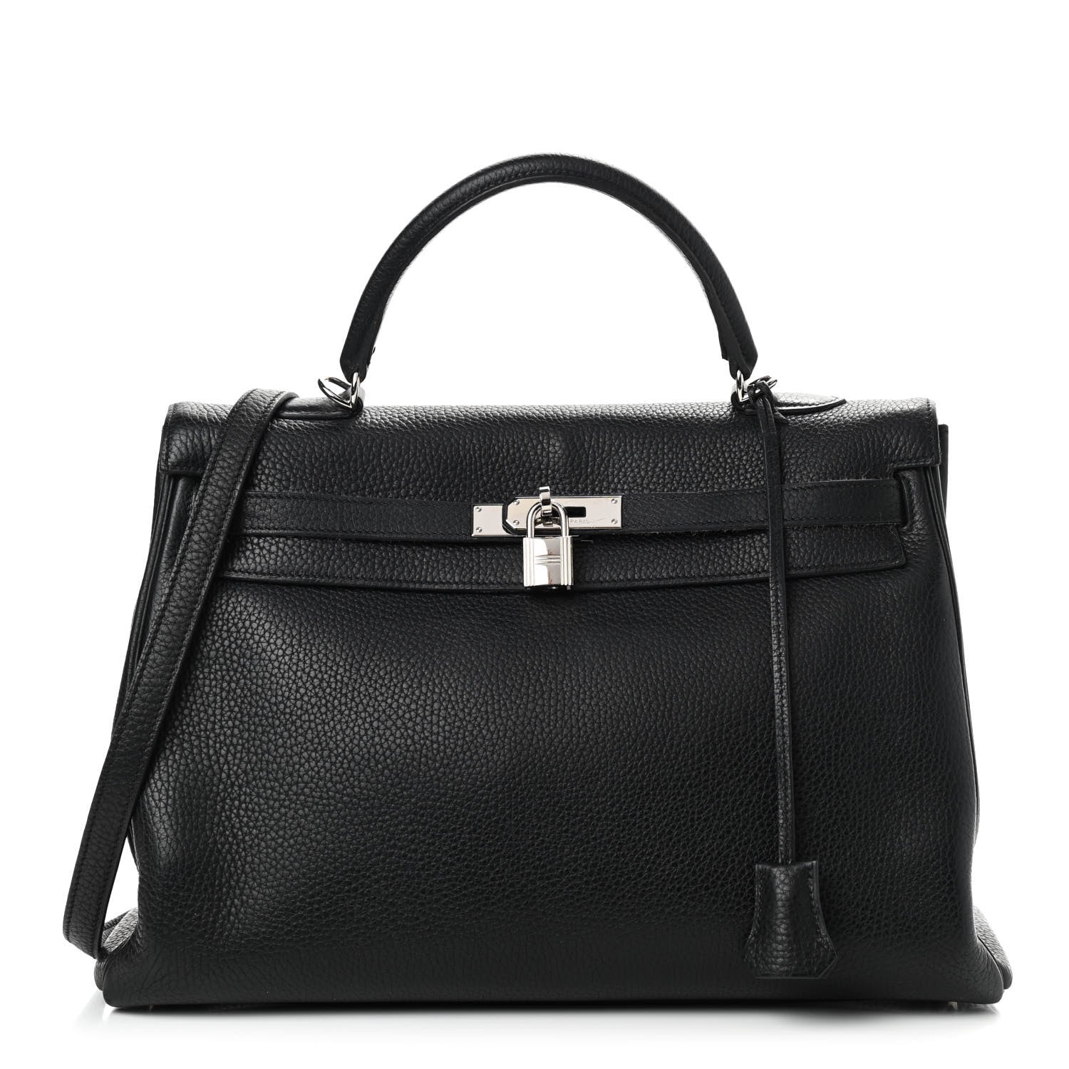 Hermes Taurillon Clemence Kelly Retourne 35 Black 1 of 15